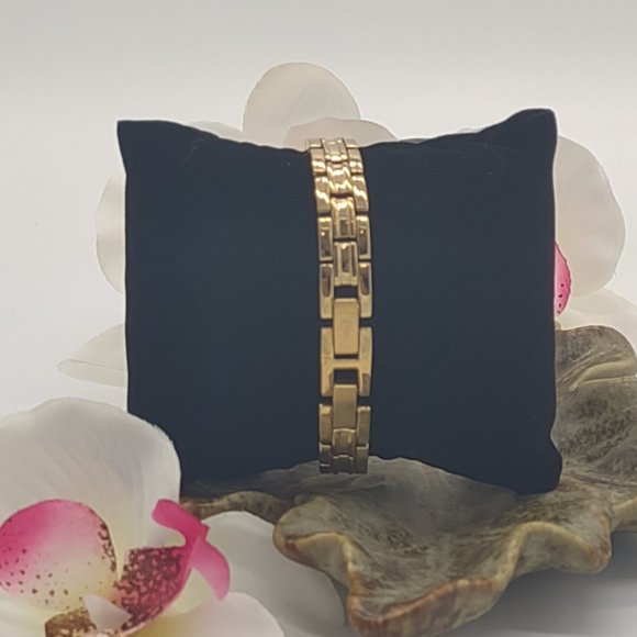 Ann Klein Gold Crystal Watch